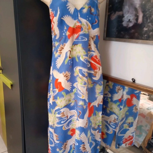 Superdry dress used, size 40, blue viscose