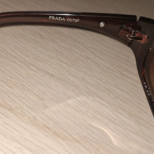 Prada sunglasses used, brown and red