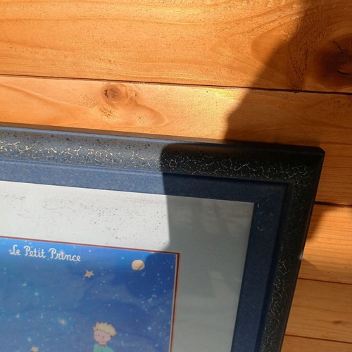 Le Petit Prince framed print used 45 x 40 cm