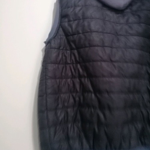 Calvin Klein sleeveless jacket used, blue, size XL with fabric hood