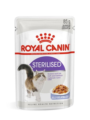 Royal Canin Sterilised γατοτροφή σε ζελέ 85γρ, πακέτο 6