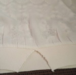 Sleeveless T-shirt with lace, like new, size L 40 12, white