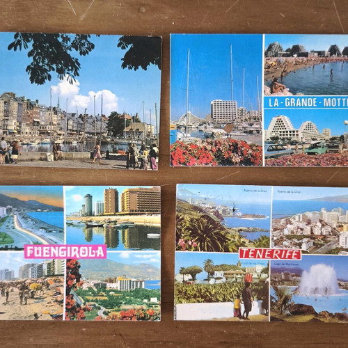 Stamp album used 16 pages with 12 postcards gift