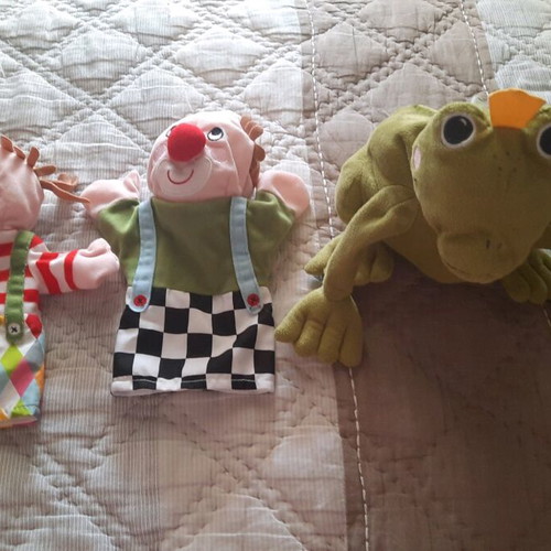 Hand puppets for puppet theater like new, set of 3 pieces