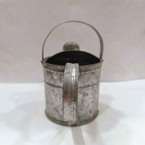 Vintage Metal Miniature Watering Can galvanized, 20cm