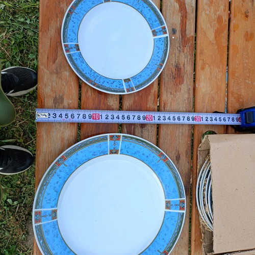 Vintage dessert plates like new, set of 7 pieces