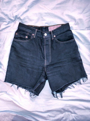 Levi's Βίντατζ Urban Renewal Τζιν ψηλοκάβαλο σορτσάκι μεταποιημένο, XS