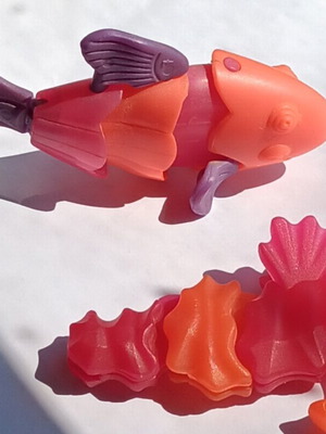 Kinder Surprise collectible toys used, Animaux aquatique Poisson 1995
