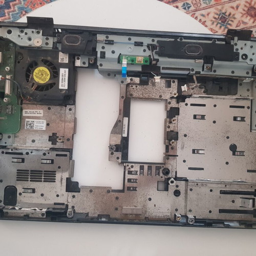 Laptop Bottom Case Dell Inspiron 1545 with Fan, Speakers, and Ports used