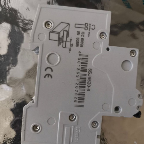 Siemens B20 20Ah miniature circuit breaker new, double automatic