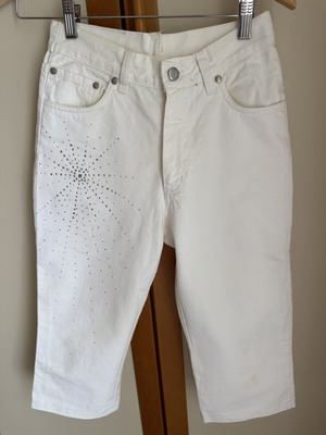 Swiss Jeans Capri Pants Size XS Like New White Beige