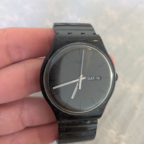 Swatch watch used, black unisex