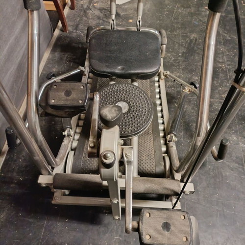 Fitness multi-gym treadmill-rowing machine used