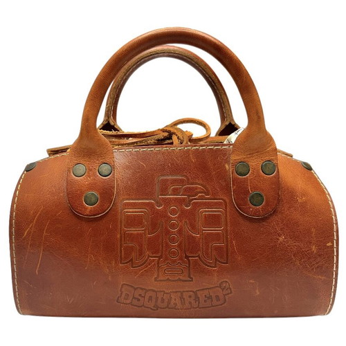 Dsquared2 leather handbag, brown