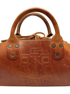 Dsquared2 leather handbag, brown