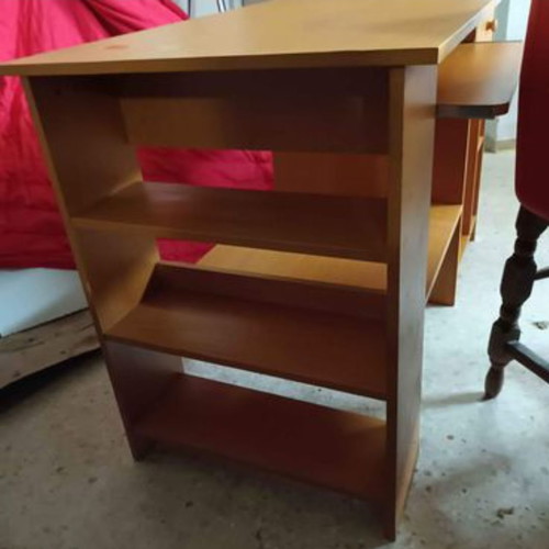 Computer desk used with drawer and 3 shelves