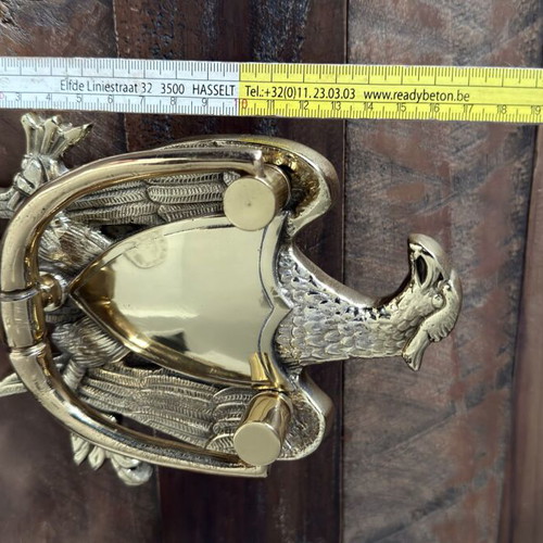 Vintage Heavy Brass Eagle Door Knocker