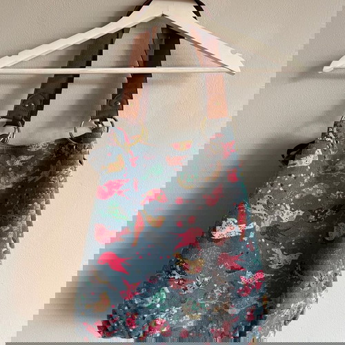 Lee Cooper дамска чанта употребявана, цветна