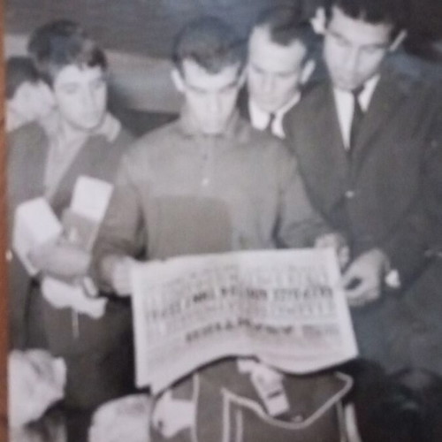 Olympiacos player photos used, set of 6 vintage pictures