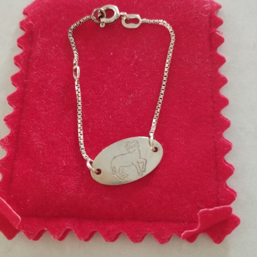 Vintage Prénatal Silver Children's Aries Bracelet new
