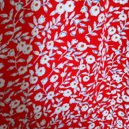 Floral dress Shein like new, white and red, size L