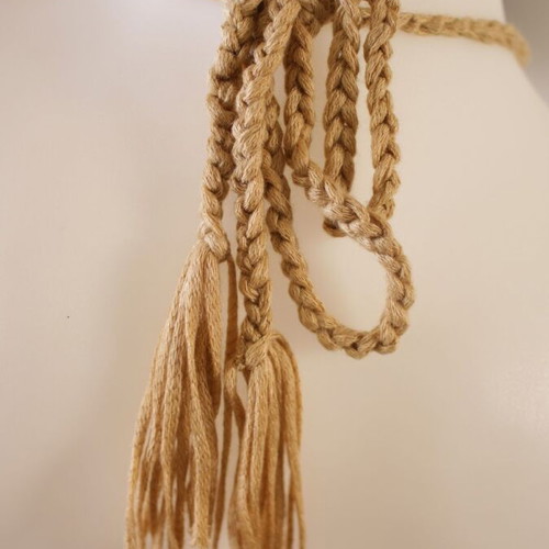 Beachwear one-piece new, boho chic brown with tassels