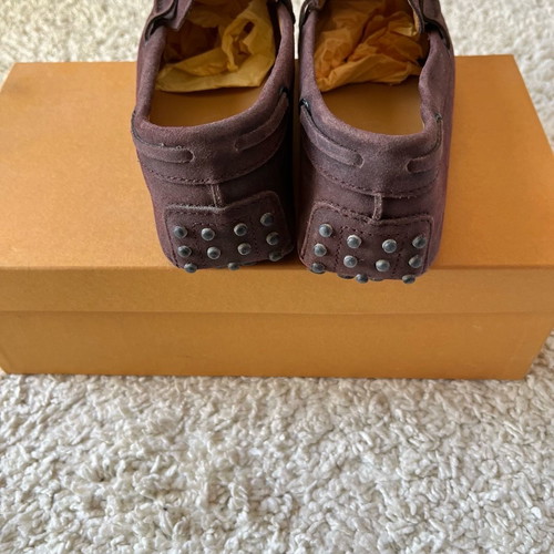 Tods suede men's loafers brown with tassel used, size 40