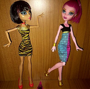 Monster High 2014 Student Disembody Council κούκλα Cleo de Nile + 2015 basics κούκλα Gigi Grant
