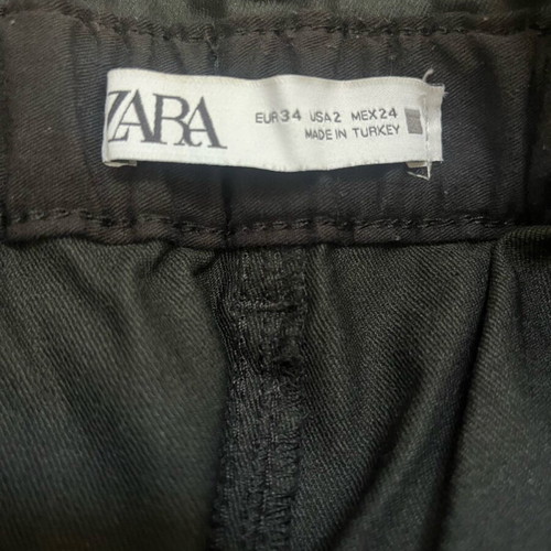 Zara waxed jeans new, size 34, black