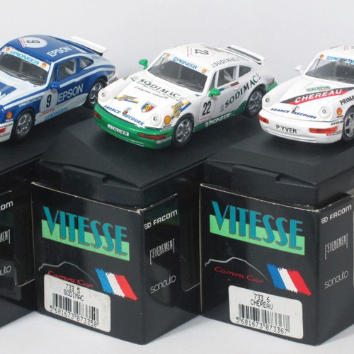 Porsche 911 Carrera Cup 1991 France σετ 18 μοντέλων καινούργιο, Vitesse