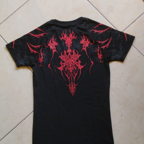 Compression Shirt XS Black with Red Graphic Print like new