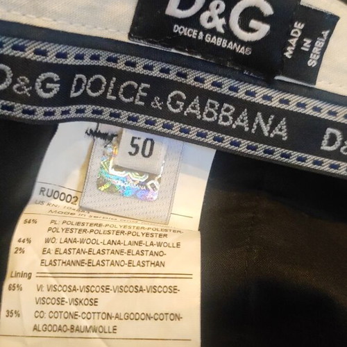 Dolce & Gabbana classic men's pants like new, fine wool