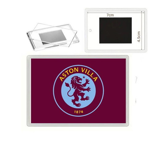 Aston Villa fridge magnet with clear acrylic photo frame