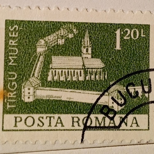 Romanian stamps used, pack of 11 pieces