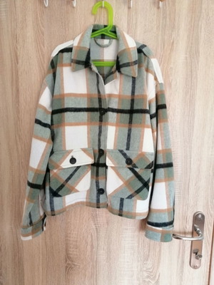 Zara jacket size M new, checkered
