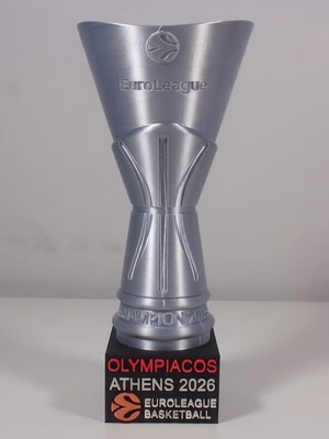 Κύπελλο Ολυμπιακού Euroleague 2026 ρέπλικα με βάση καινούργιο