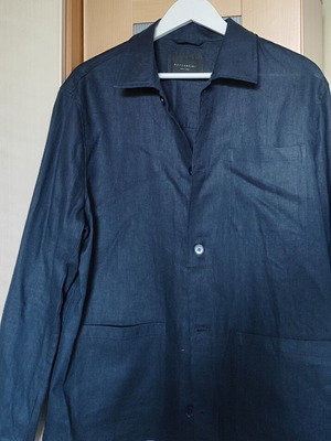 Gazzarrini λινό σακάκι overshirt σκούρο μπλε XL σαν καινούργιο