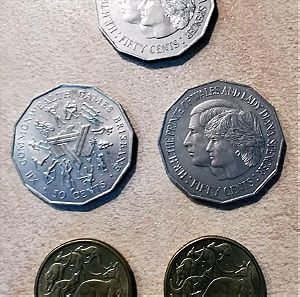 Rare 5 νομίσματα Αυστραλία