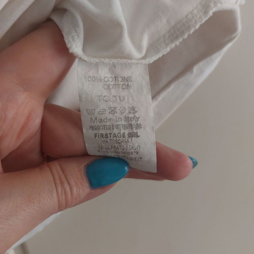 White t-shirt with Super print size M used