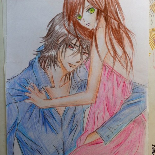 Anime manga drawings like new, set of 5