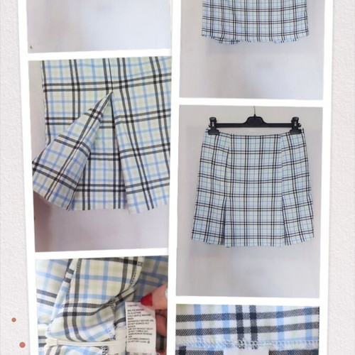 Miss Mango plaid skirt like new, pleated design