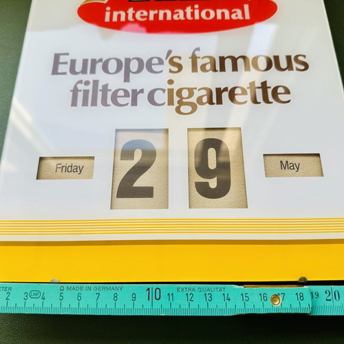 Vintage HB International wall calendar used, 1970s-80s