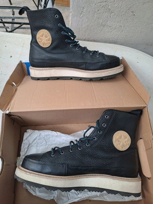 Converse All Star leather boots used, size 42.5, black