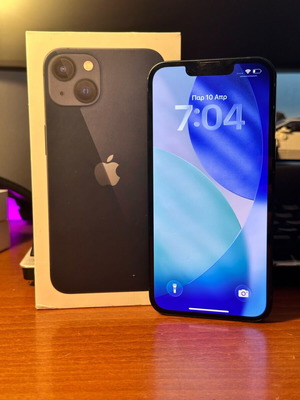 iPhone 13 256GB σαν καινούργιο, 100% υγεία μπαταρίας, μαύρο