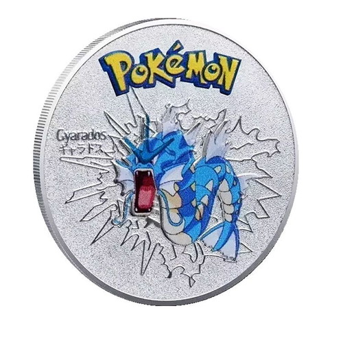 Pokemon Gyarados Silver Coin new, collector's souvenir