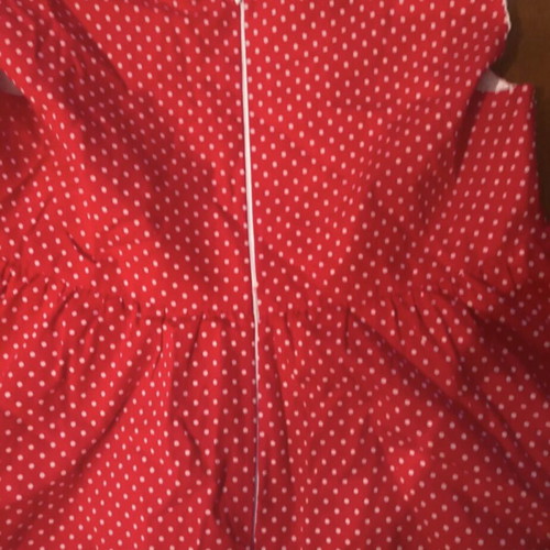 Vivian red polka dot dress for girls 6 years