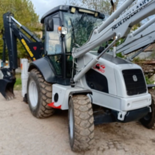 New Holland B 110 backhoe used, 4x4, tires 70%