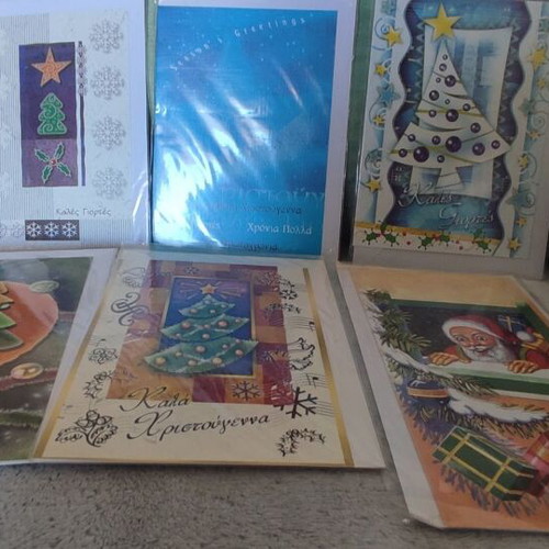 Christmas greeting cards pack of 6 with envelopes