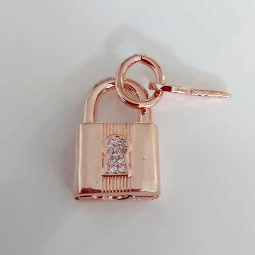Pendant "Padlock with key" s925