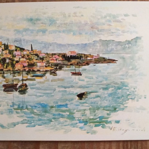 Collectible postcards like new, set of 9 from the "Mporeis" organization